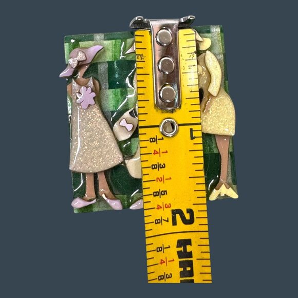 Lucinda Woman Pins Lot of 3 Set Collection Shopping Enamel Red Hat Society READ - Picture 10 of 10